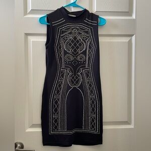 Black rhinestone dress